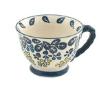 14 oz Botanical Footed Ceramic Mug
