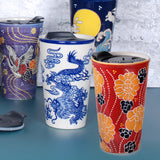 Ceramic / Plastic Tumbler 12 oz (SM12-7176)