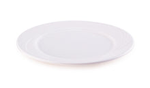 White Melamine Round Plate with Broad Rim