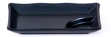 Black Rectangular Melamine Plate with Sauce Well (IT-Y301B)