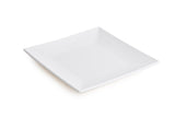 White Melamine Square Plate with Pointed Corners