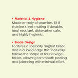 Stainless-steel peeler 5 in L (PG-638)
