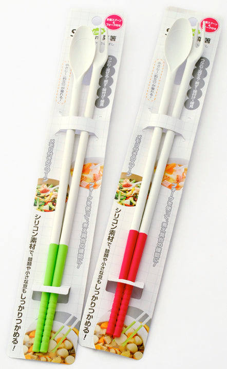 Silicone combination cooking chopsticks 12 in L (157034)