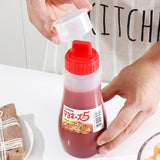 Plastic condiment bottle white (K347-2)