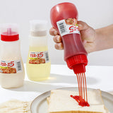 Plastic condiment bottle white (K347-2)