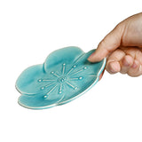 4.5" Ceramic Plate, Blue