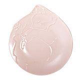 5.75" Ceramic Plate, Pink — Cat Design