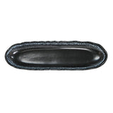 13.25" x 4" Ceramic Plate, Black