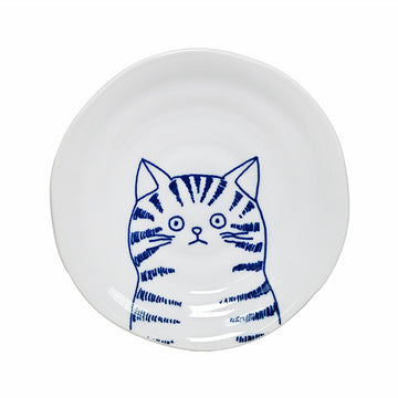 6.5" Ceramic Plate — Cat Design