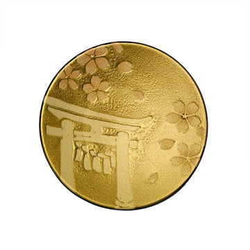 3.5" Ceramic Dish, Gold — Sakura Design