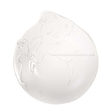 5.75" Ceramic Plate, White — Cat Design