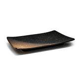 8.25" x 5.5" Rectangular Ceramic Plate, Brown