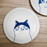 6.5" Ceramic Plate — Cat Design