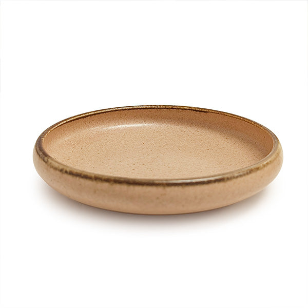 6.5" Ceramic Deep Plate, Pink