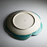 4.5" Ceramic Plate, Blue