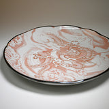 10" Ceramic Plate, Red