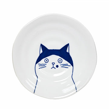 6.5" Ceramic Plate — Cat Design