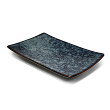 8.25" × 5.5" Obsidian Ceramic Rectangular Plate