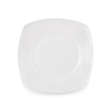 8½″ White Square Ceramic Plate