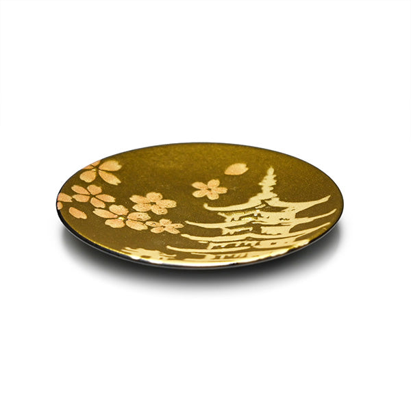 3.5" Ceramic Dish, Gold — Sakura Design