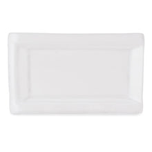 12½″ × 7½″ White Rectangular Ceramic Platter
