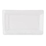 12½″ × 7½″ White Rectangular Ceramic Platter