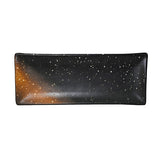 10.5" x 4" Rectangular Ceramic Plate, Brown