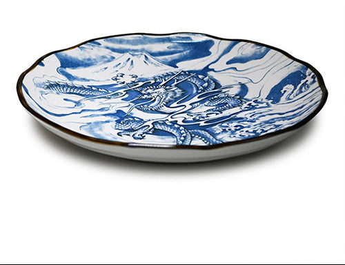 10" Ceramic Plate, Blue