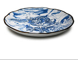 10" Ceramic Plate, Blue