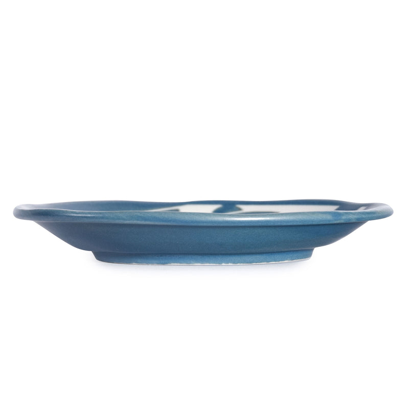 Side profile of HB25-NC shallow ceramic plate with low white foot