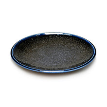 7¾ in Charcoal & Blue Ceramic Plate — MS275-KR
