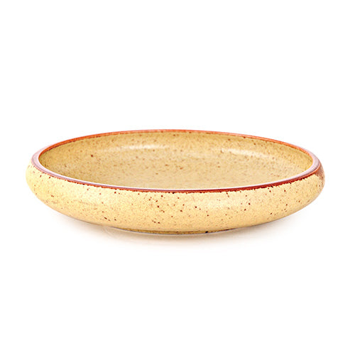 6.5" Ceramic Deep Plate, Yellow