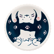 8¼″ Cat & Paw Print Scalloped Deep Plate — HB282-C
