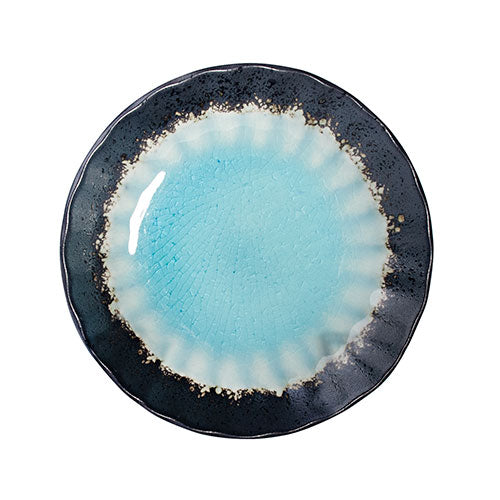 5" Ceramic Plate, Blue