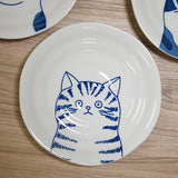 6.5" Ceramic Plate — Cat Design