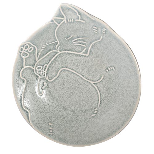 5.75" Ceramic Plate — Cat Design