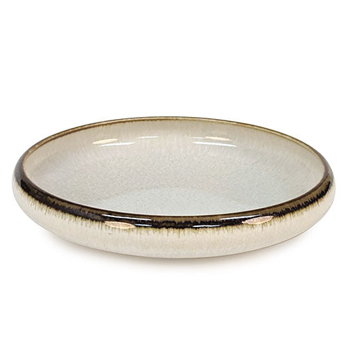 6.5" Ceramic Deep Plate, White