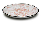 10" Ceramic Plate, Red