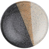 10″ Three-Tone Mottled Ceramic Round Plate
