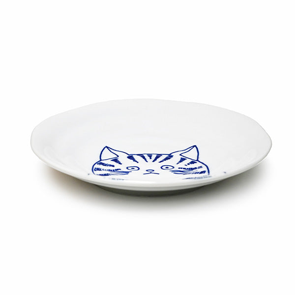 6.5" Ceramic Plate — Cat Design