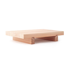 14.25" x 9.5" x 3"H Wood Sushi Geta (1-742-9)