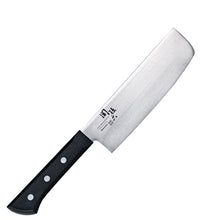 165 mm KAI Wakatake Stainless Steel Nakiri Vegetable Knife with Black Resin Handle
