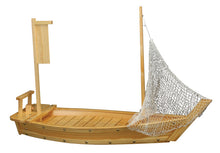 36"L Wood Sushi Boat (W004-90)