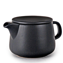 20 oz Black Coffee Serving Pot with Flat Lid — 3½″ H