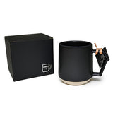 3.75" H Ceramic Mug (C001BK)