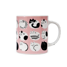 10 oz Pink Cat Ceramic Mug — 3½ in H