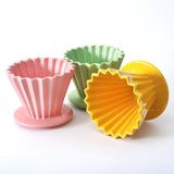 4.5" D x 3.5" H Ceramic Coffee Dripper (JHCD3-GR)