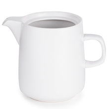 30 oz White Ceramic Coffee Dripper Pot with Side Handle