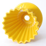 4.5" D x 3.5" H Ceramic Coffee Dripper, Yellow (JHCD3-YE)