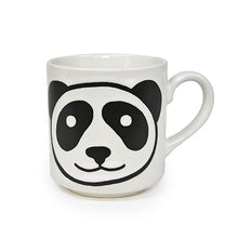 8 oz White Panda Ceramic Mug — 3″ High